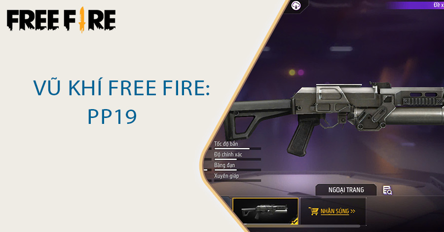 Vũ khí Free Fire: PP19
