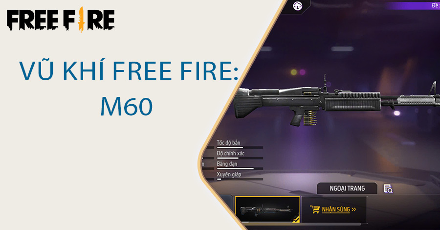 Súng Free Fire: M60