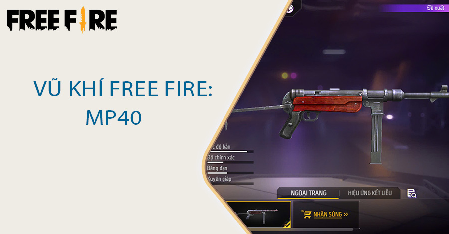 Vũ khí Free Fire: MP40