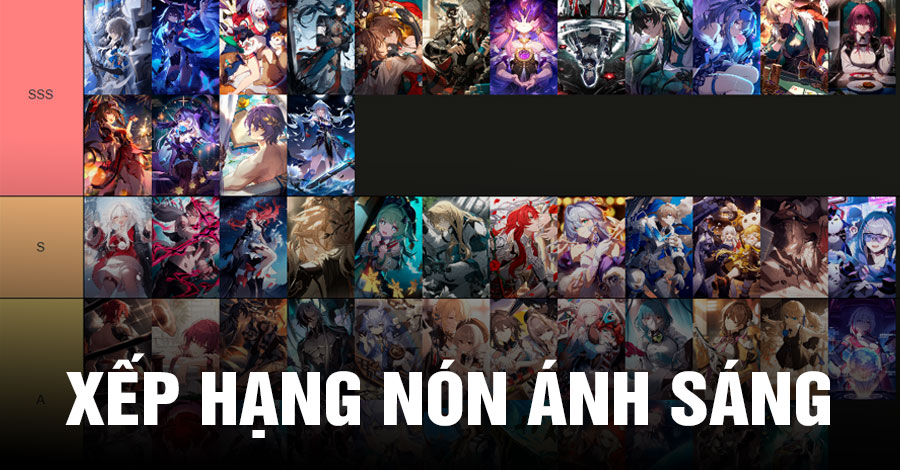 Xếp hạng nón ánh sáng - light cone tier list